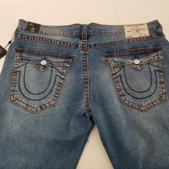 True Religion Geno Relaxed Slim Flap Big T Mens Jeans 40x32 NWT 199$ - Picture 4 of 12